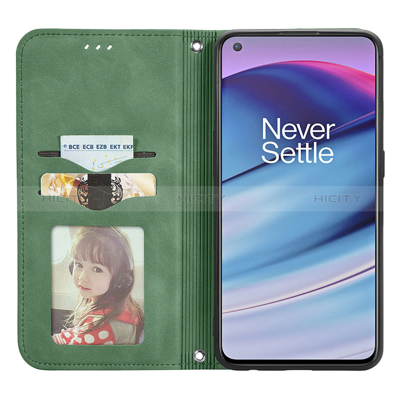 Custodia Portafoglio In Pelle Cover con Supporto S04D per OnePlus Nord CE 5G