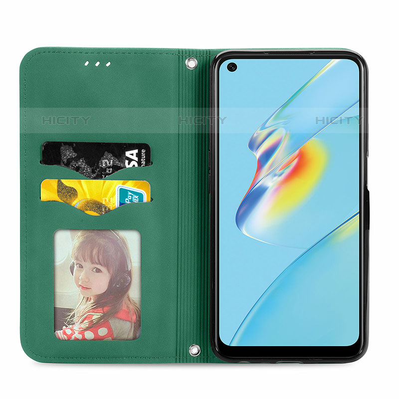 Custodia Portafoglio In Pelle Cover con Supporto S04D per Oppo A54 4G