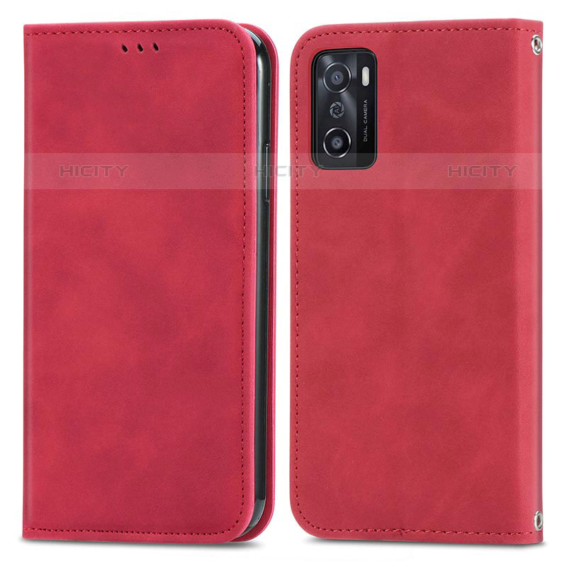 Custodia Portafoglio In Pelle Cover con Supporto S04D per Oppo A55S 5G