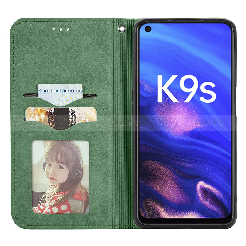 Custodia Portafoglio In Pelle Cover con Supporto S04D per Oppo K9S 5G