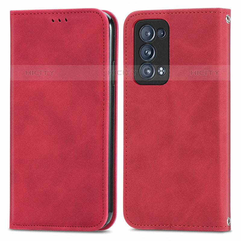 Custodia Portafoglio In Pelle Cover con Supporto S04D per Oppo Reno6 Pro 5G