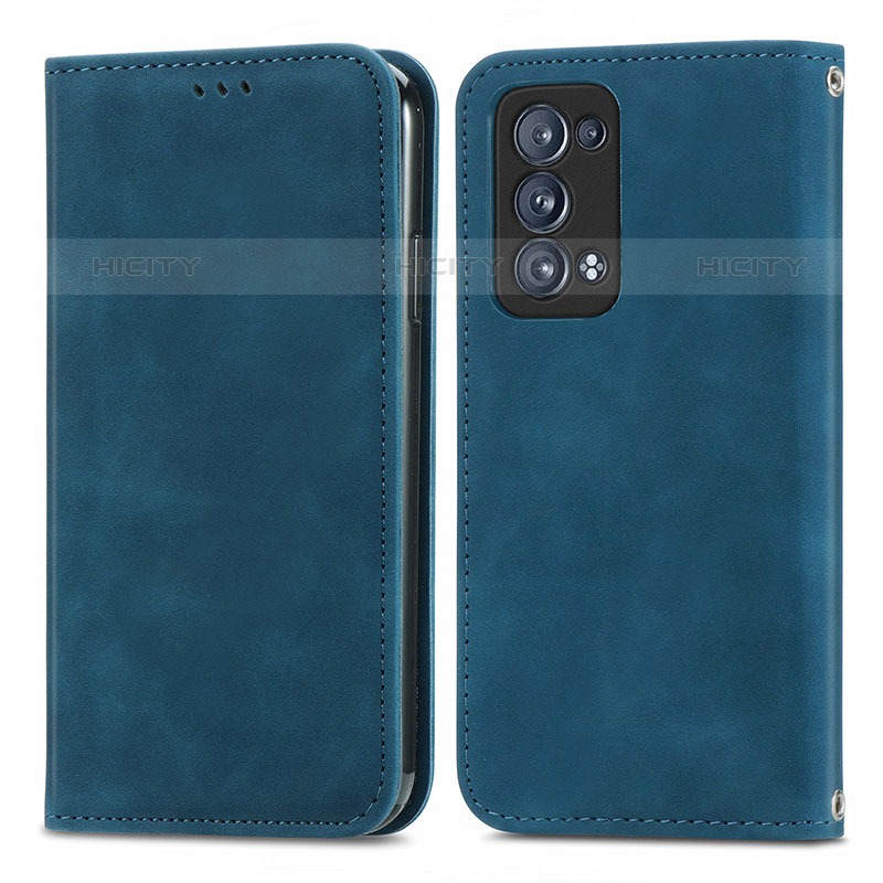 Custodia Portafoglio In Pelle Cover con Supporto S04D per Oppo Reno6 Pro 5G