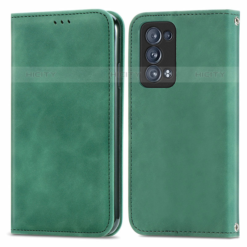 Custodia Portafoglio In Pelle Cover con Supporto S04D per Oppo Reno6 Pro 5G