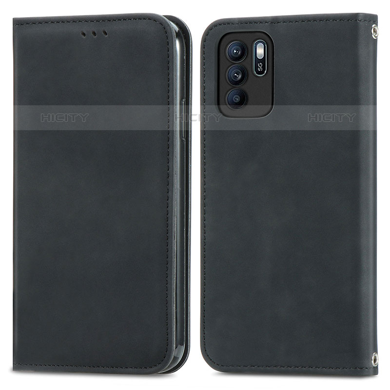 Custodia Portafoglio In Pelle Cover con Supporto S04D per Oppo Reno6 Z 5G