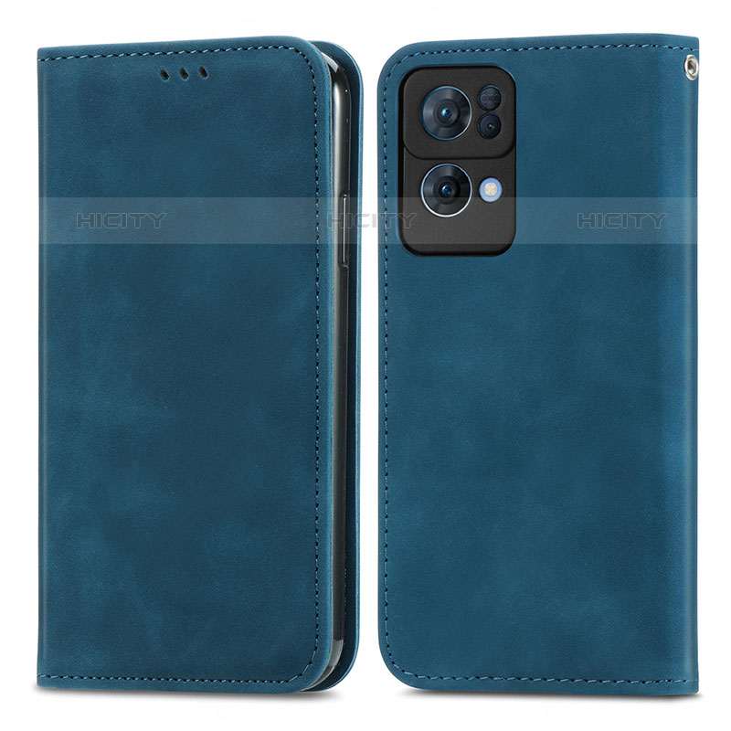 Custodia Portafoglio In Pelle Cover con Supporto S04D per Oppo Reno7 Pro 5G