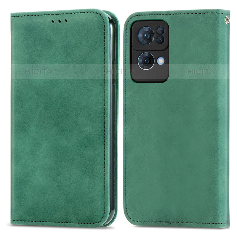 Custodia Portafoglio In Pelle Cover con Supporto S04D per Oppo Reno7 Pro 5G