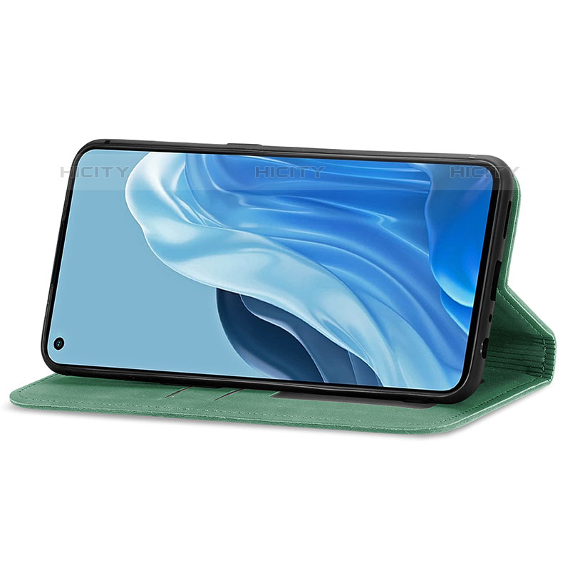 Custodia Portafoglio In Pelle Cover con Supporto S04D per Oppo Reno7 Pro 5G