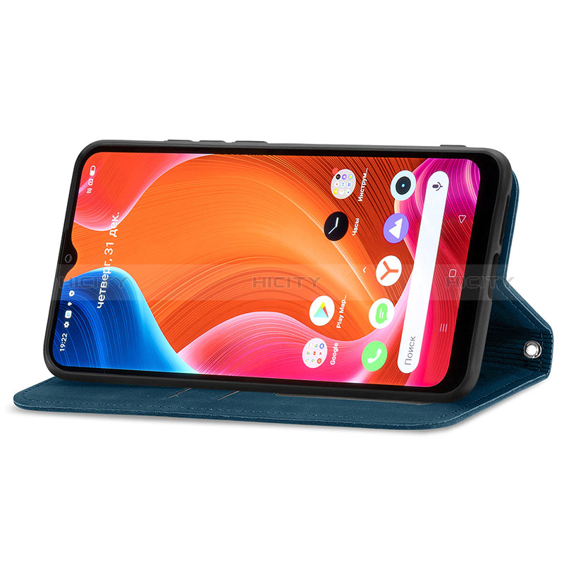 Custodia Portafoglio In Pelle Cover con Supporto S04D per Realme C11 (2021)