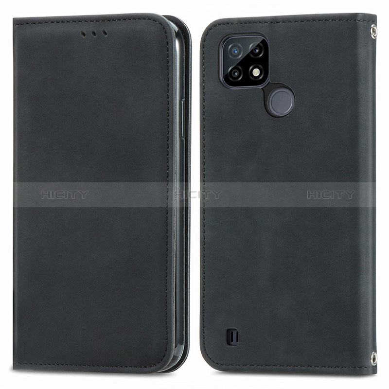 Custodia Portafoglio In Pelle Cover con Supporto S04D per Realme C25Y India