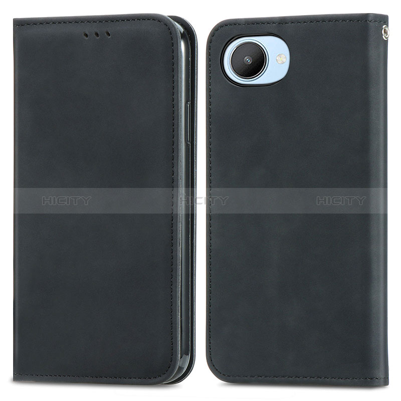 Custodia Portafoglio In Pelle Cover con Supporto S04D per Realme C30