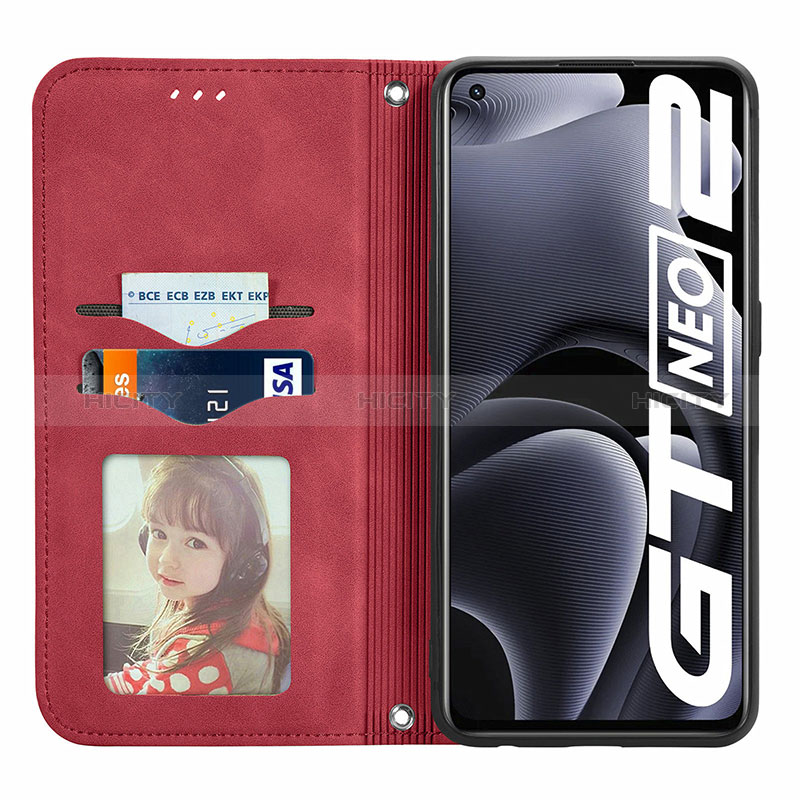 Custodia Portafoglio In Pelle Cover con Supporto S04D per Realme GT Neo 3T 5G