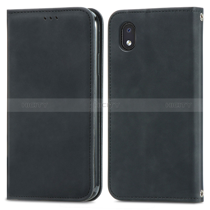 Custodia Portafoglio In Pelle Cover con Supporto S04D per Samsung Galaxy A01 Core