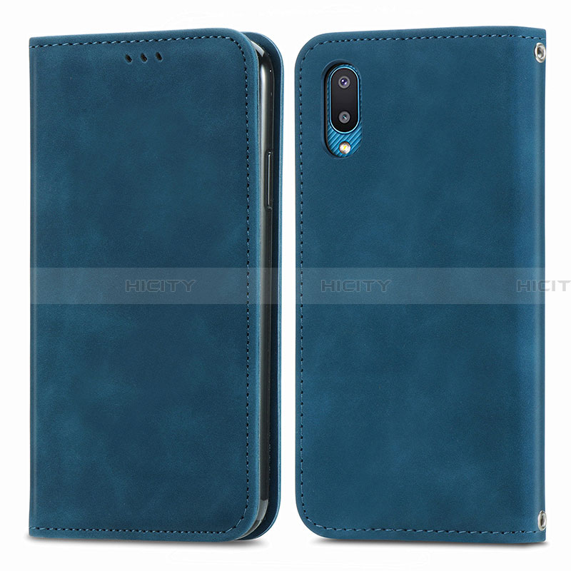 Custodia Portafoglio In Pelle Cover con Supporto S04D per Samsung Galaxy A02