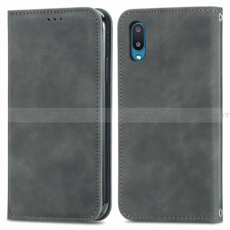 Custodia Portafoglio In Pelle Cover con Supporto S04D per Samsung Galaxy A02