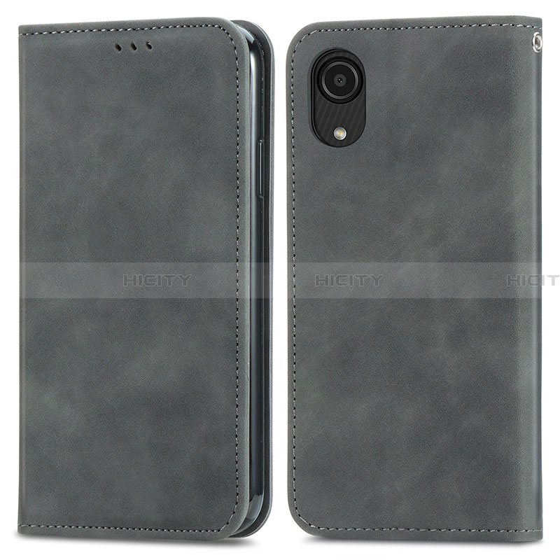 Custodia Portafoglio In Pelle Cover con Supporto S04D per Samsung Galaxy A03 Core