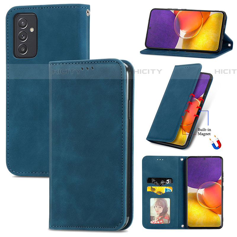 Custodia Portafoglio In Pelle Cover con Supporto S04D per Samsung Galaxy A05s