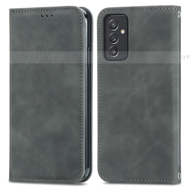 Custodia Portafoglio In Pelle Cover con Supporto S04D per Samsung Galaxy A05s Grigio