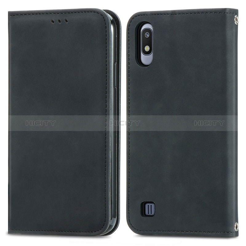 Custodia Portafoglio In Pelle Cover con Supporto S04D per Samsung Galaxy A10