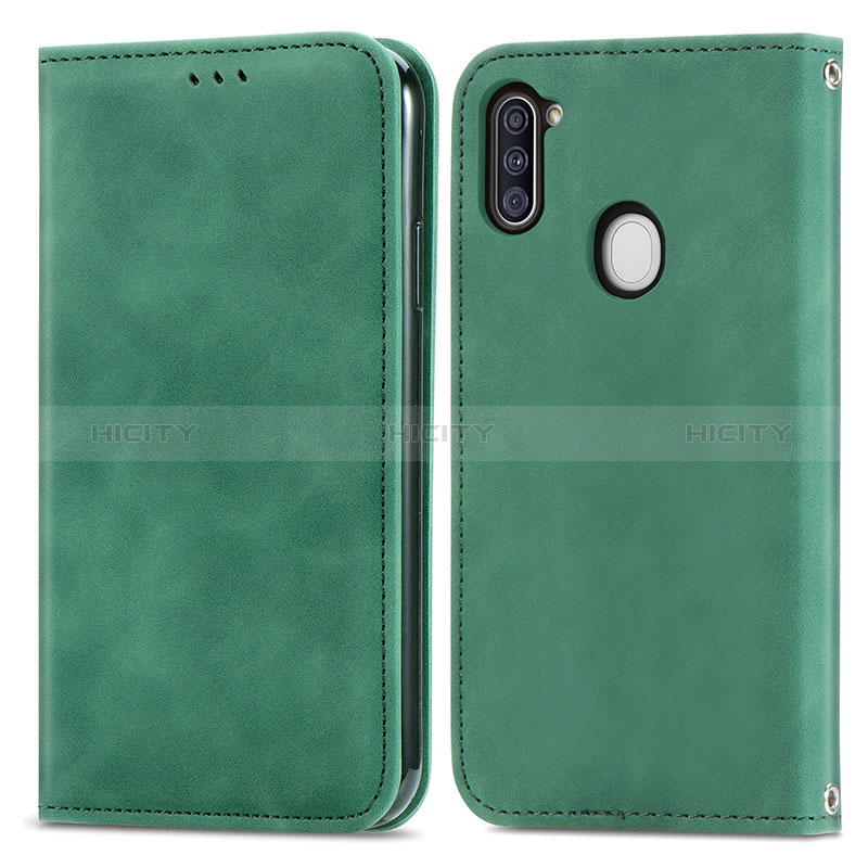 Custodia Portafoglio In Pelle Cover con Supporto S04D per Samsung Galaxy A11