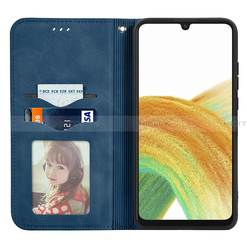 Custodia Portafoglio In Pelle Cover con Supporto S04D per Samsung Galaxy A13 4G