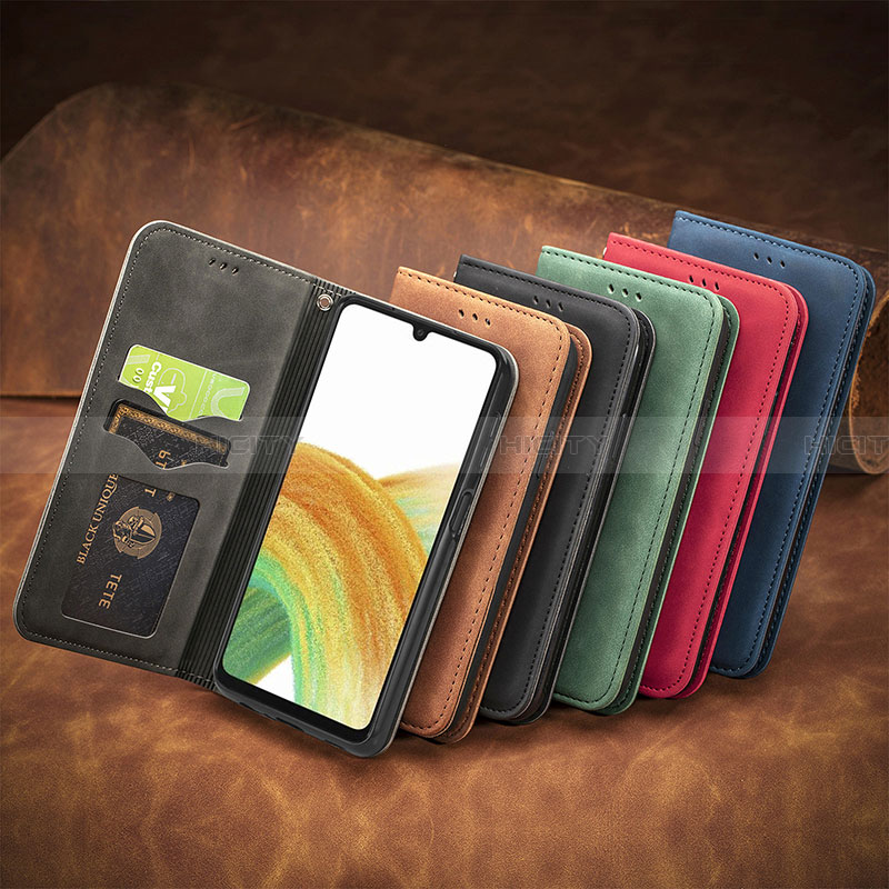 Custodia Portafoglio In Pelle Cover con Supporto S04D per Samsung Galaxy A13 4G