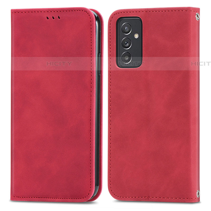 Custodia Portafoglio In Pelle Cover con Supporto S04D per Samsung Galaxy A24 4G Rosso