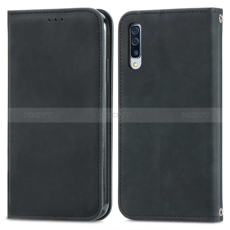 Custodia Portafoglio In Pelle Cover con Supporto S04D per Samsung Galaxy A30S