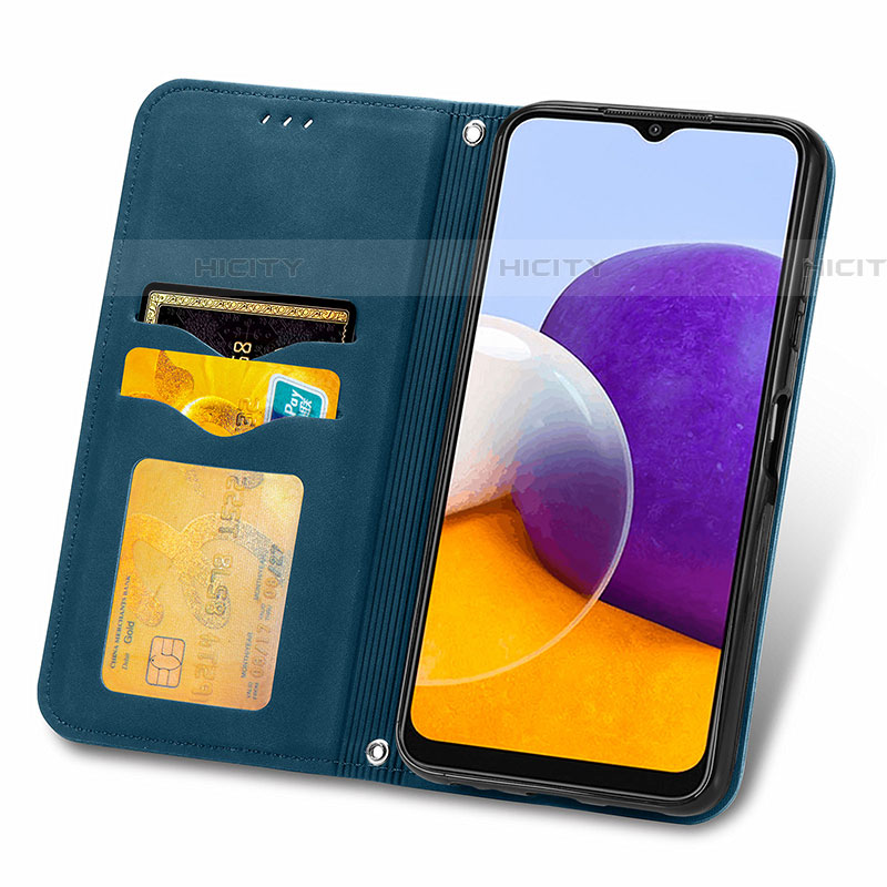 Custodia Portafoglio In Pelle Cover con Supporto S04D per Samsung Galaxy F42 5G