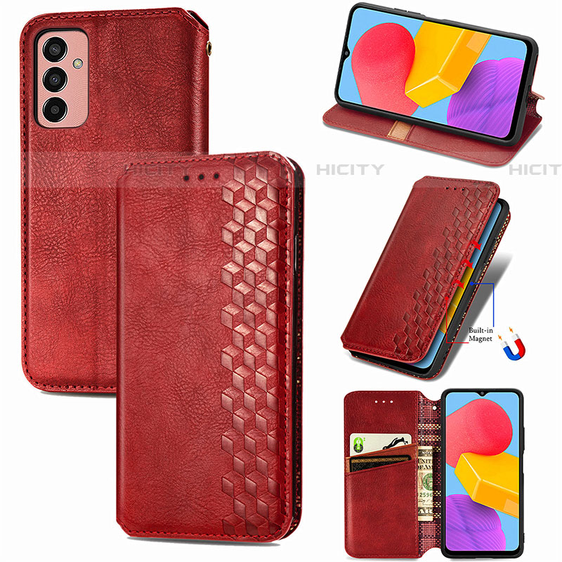 Custodia Portafoglio In Pelle Cover con Supporto S04D per Samsung Galaxy M13 4G