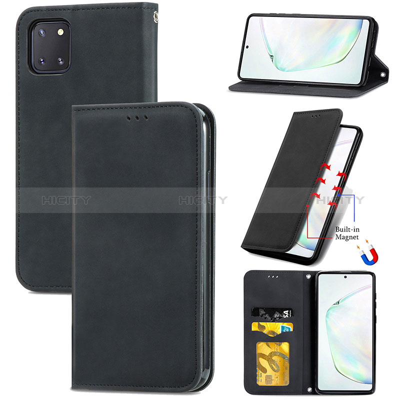 Custodia Portafoglio In Pelle Cover con Supporto S04D per Samsung Galaxy M60s