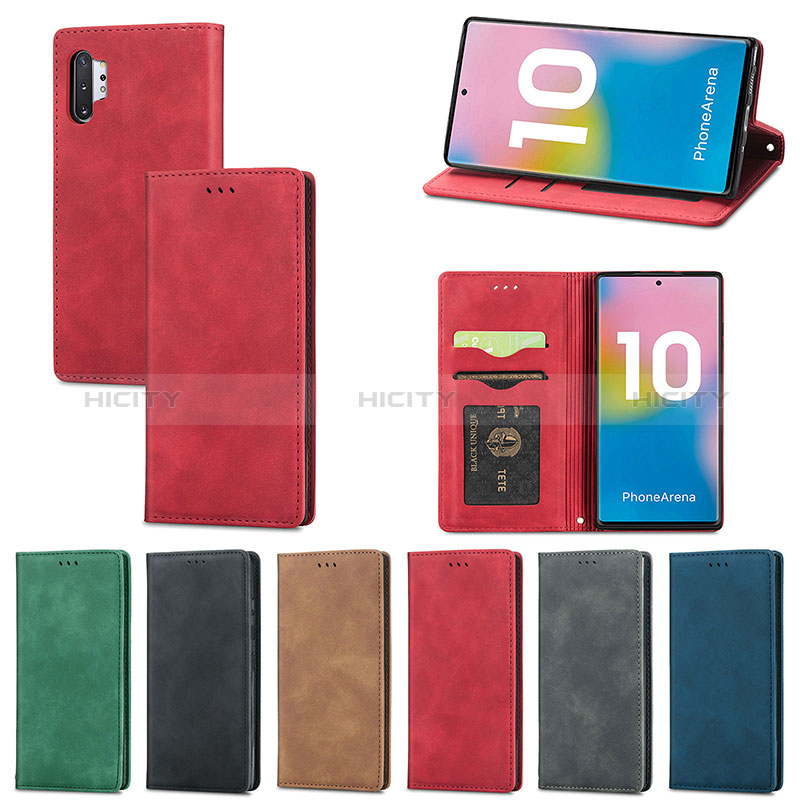 Custodia Portafoglio In Pelle Cover con Supporto S04D per Samsung Galaxy Note 10 Plus 5G