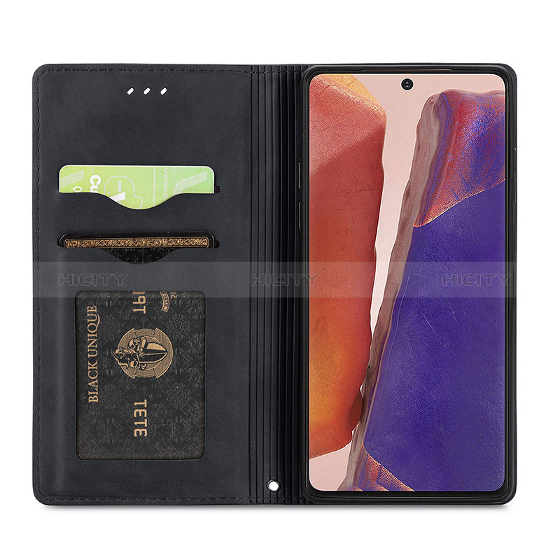 Custodia Portafoglio In Pelle Cover con Supporto S04D per Samsung Galaxy Note 20 5G