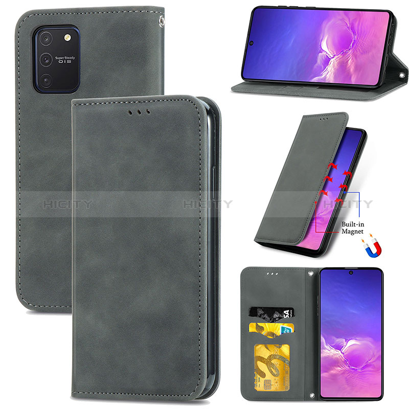 Custodia Portafoglio In Pelle Cover con Supporto S04D per Samsung Galaxy S10 Lite