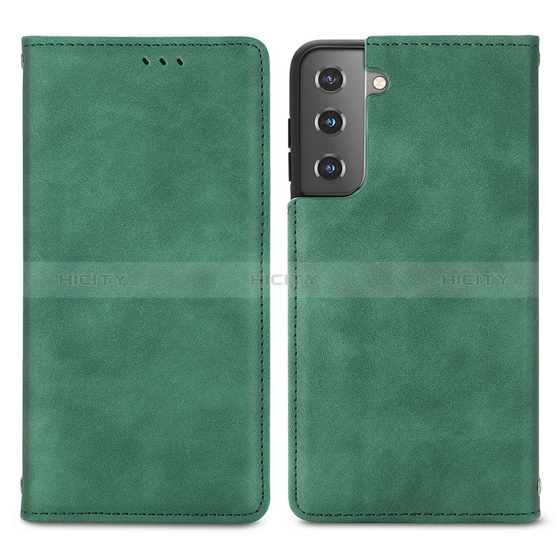 Custodia Portafoglio In Pelle Cover con Supporto S04D per Samsung Galaxy S24 Plus 5G Verde