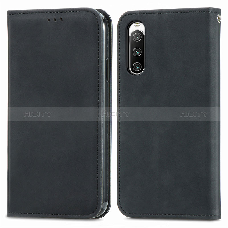 Custodia Portafoglio In Pelle Cover con Supporto S04D per Sony Xperia 10 IV