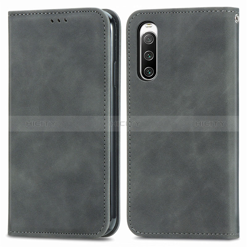 Custodia Portafoglio In Pelle Cover con Supporto S04D per Sony Xperia 10 IV SO-52C