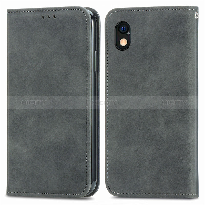 Custodia Portafoglio In Pelle Cover con Supporto S04D per Sony Xperia Ace III SO-53C