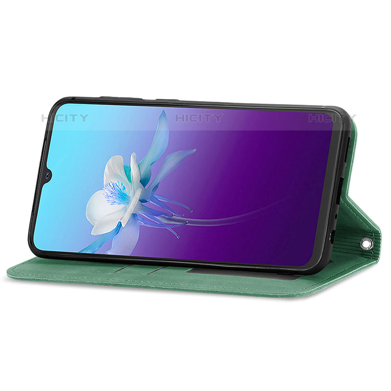 Custodia Portafoglio In Pelle Cover con Supporto S04D per Vivo V20 (2021)