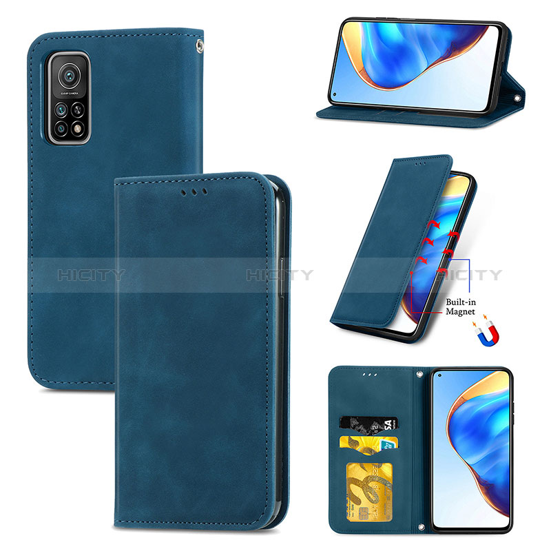 Custodia Portafoglio In Pelle Cover con Supporto S04D per Xiaomi Mi 10T Pro 5G