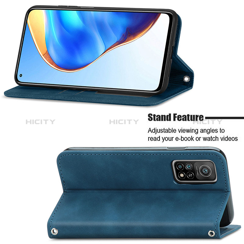 Custodia Portafoglio In Pelle Cover con Supporto S04D per Xiaomi Mi 10T Pro 5G