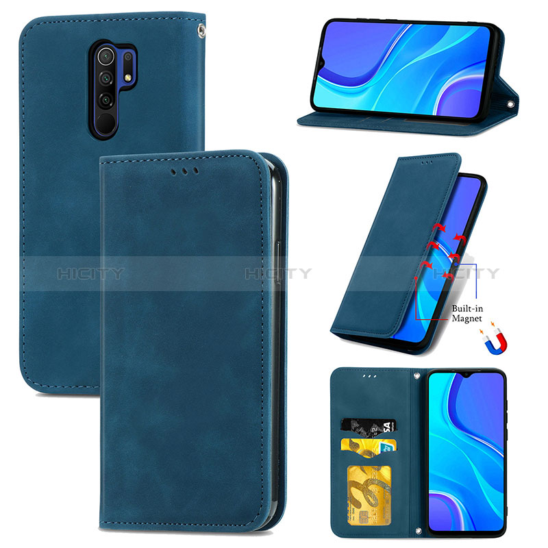 Custodia Portafoglio In Pelle Cover con Supporto S04D per Xiaomi Poco M2