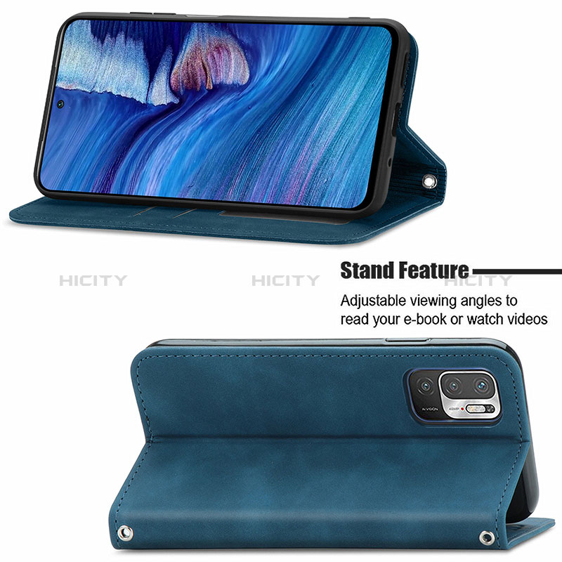 Custodia Portafoglio In Pelle Cover con Supporto S04D per Xiaomi POCO M3 Pro 5G