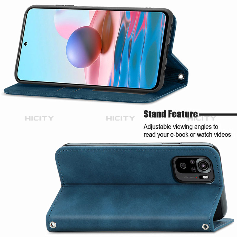 Custodia Portafoglio In Pelle Cover con Supporto S04D per Xiaomi Poco M5S