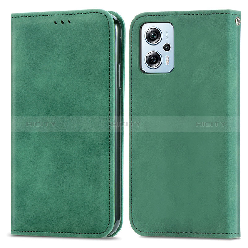 Custodia Portafoglio In Pelle Cover con Supporto S04D per Xiaomi Poco X4 GT 5G