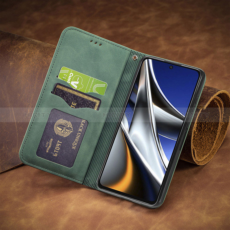 Custodia Portafoglio In Pelle Cover con Supporto S04D per Xiaomi Poco X4 Pro 5G