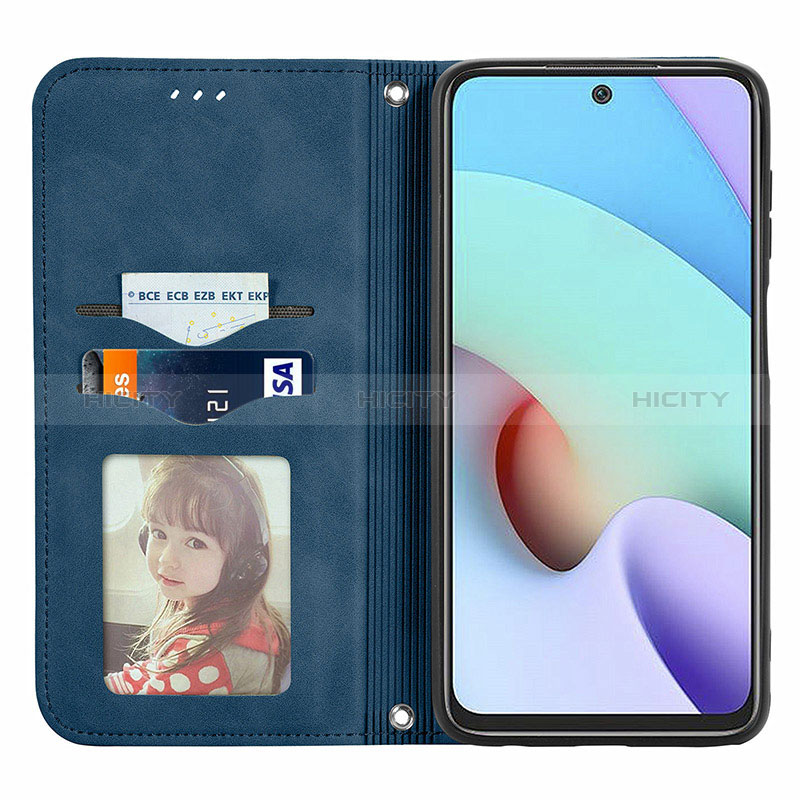 Custodia Portafoglio In Pelle Cover con Supporto S04D per Xiaomi Redmi 10 (2022)