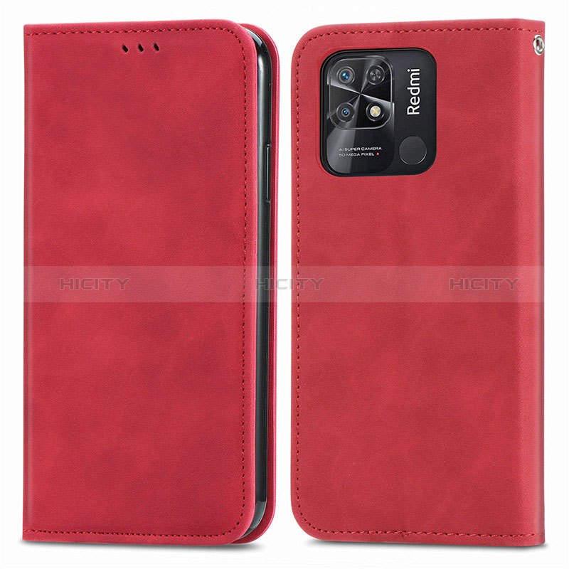 Custodia Portafoglio In Pelle Cover con Supporto S04D per Xiaomi Redmi 10 Power