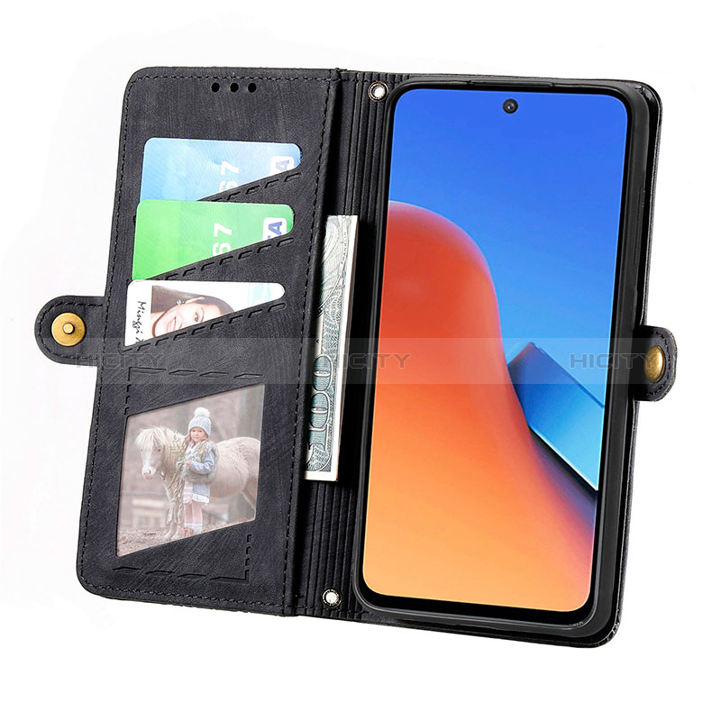 Custodia Portafoglio In Pelle Cover con Supporto S04D per Xiaomi Redmi 12 4G