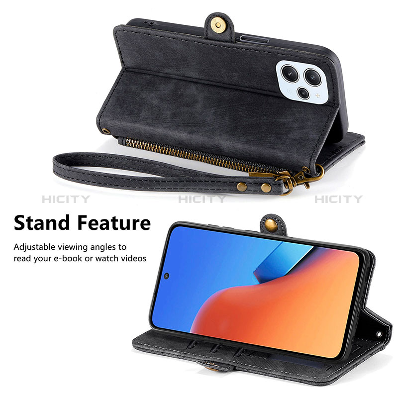 Custodia Portafoglio In Pelle Cover con Supporto S04D per Xiaomi Redmi 12 4G