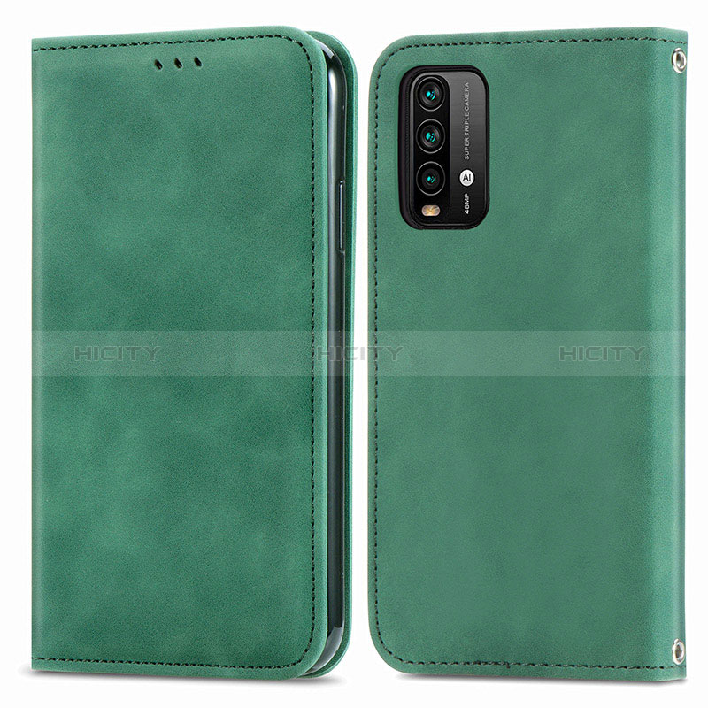 Custodia Portafoglio In Pelle Cover con Supporto S04D per Xiaomi Redmi 9 Power